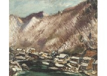 Kinugawa River Hot Spring by Genichiro Inokuma, 1932