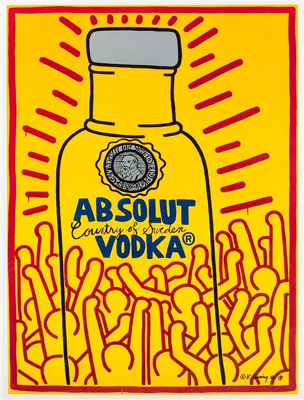 Keith Haring | Absolut Vodka (1986) | MutualArt