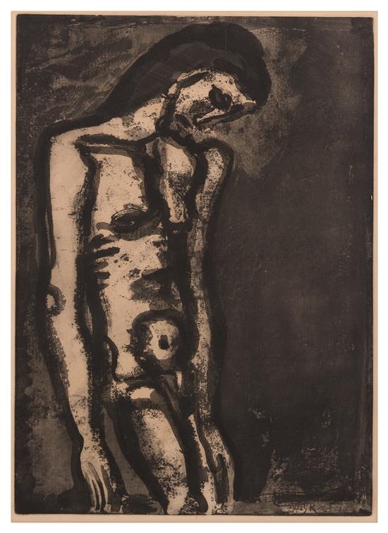 Toujours Flagelle (Pl. 3 from Miserere) by Georges Rouault, 1922