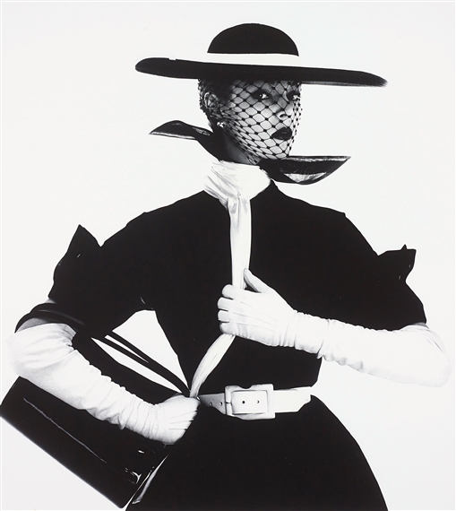 Black and White Fashion (with handbag) (Jean Patchett), New York