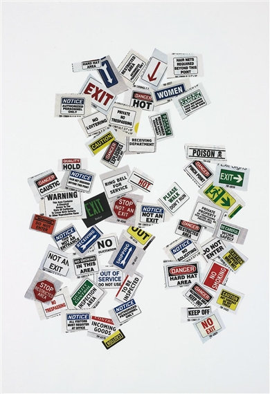 Collage of Warning Signs, New York