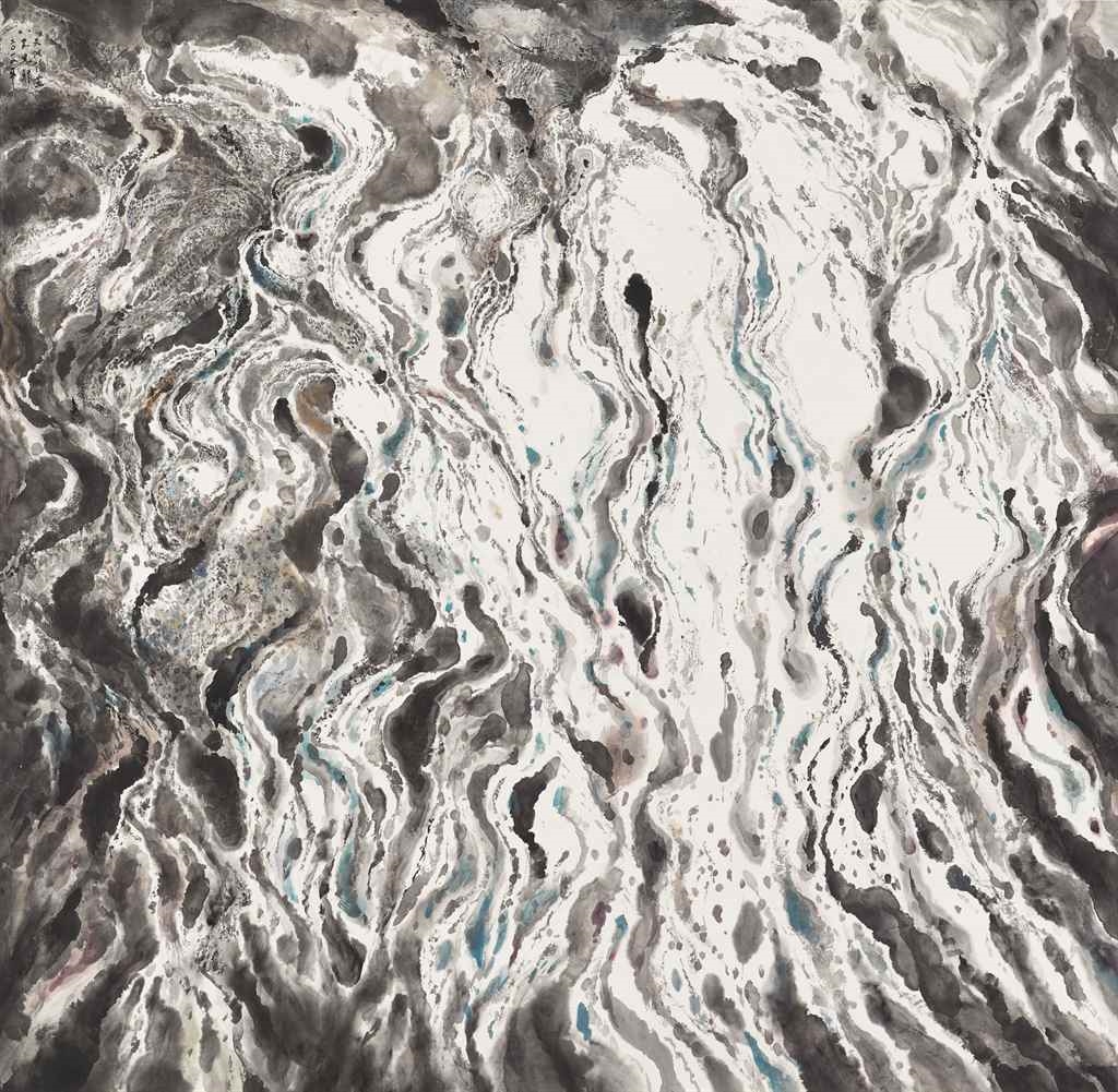 Artwork by Wucius Wong, Sky-Land Expression #23, Made of Ink and colour on paper