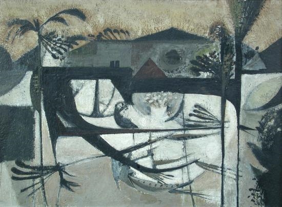 Alan Munro‏ Reynolds | Moth Barn Interior III (1952) | MutualArt