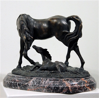 'Mare and Foal' - Konstantin Aleksandrovic Klodt