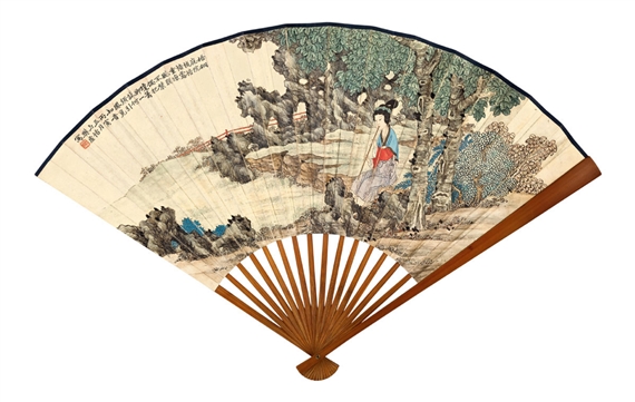 LADY PLAYING FLUTE by Wu Yong, Fan Xu, 1926