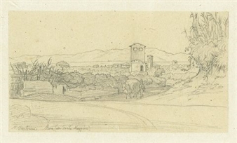 Two Views of Rome - Ludwig Max Praetorius