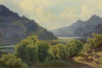 Mountain Landscape - J. Schneider