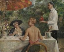 Collation au jardin - Louis Perrey