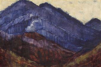 Die blauen Berge - Christian Rohlfs