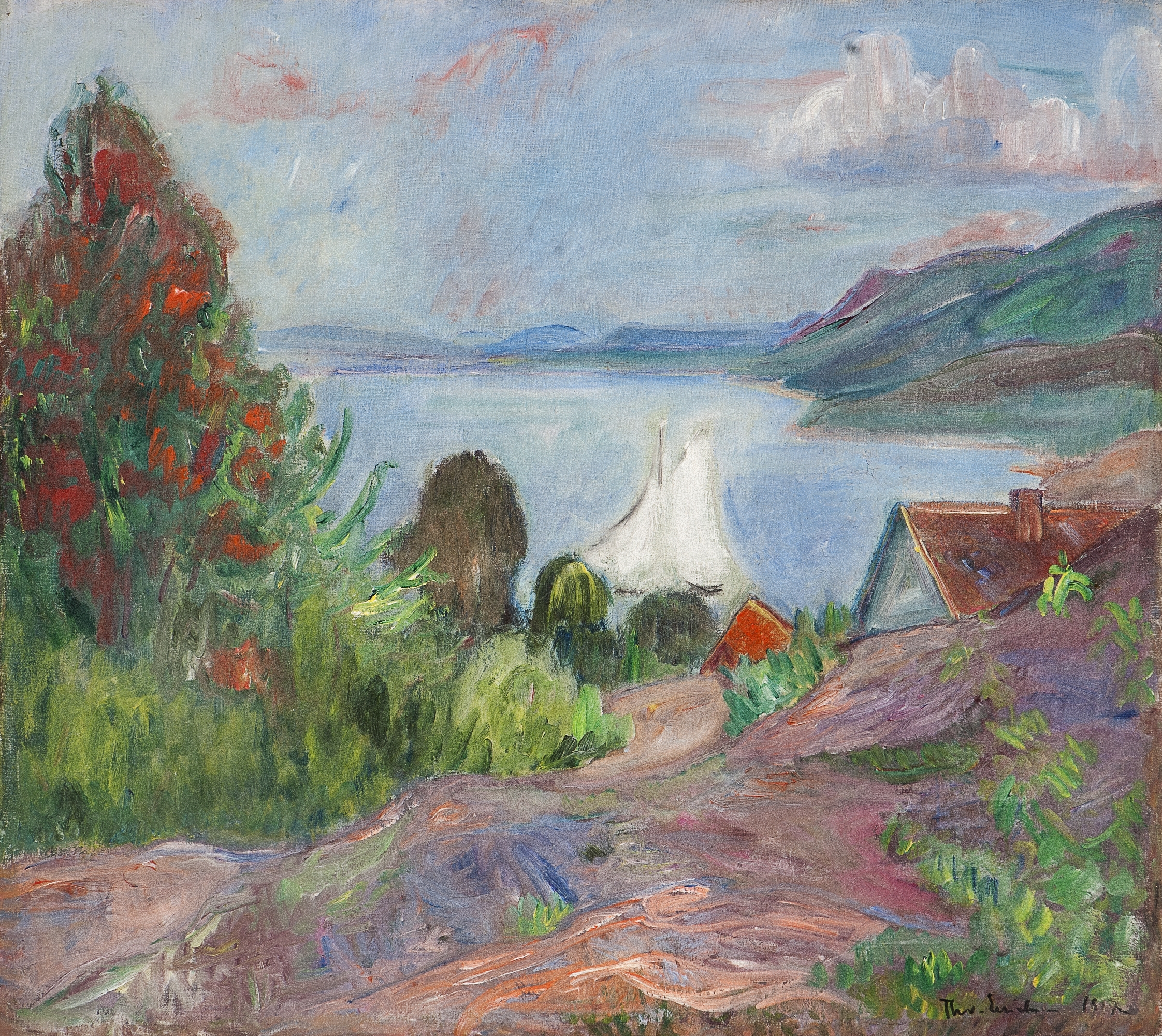 Sommer i Holmsbu by Thorvald Erichsen, 1917