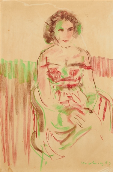 Seated Woman by Jon Molvig, 1963