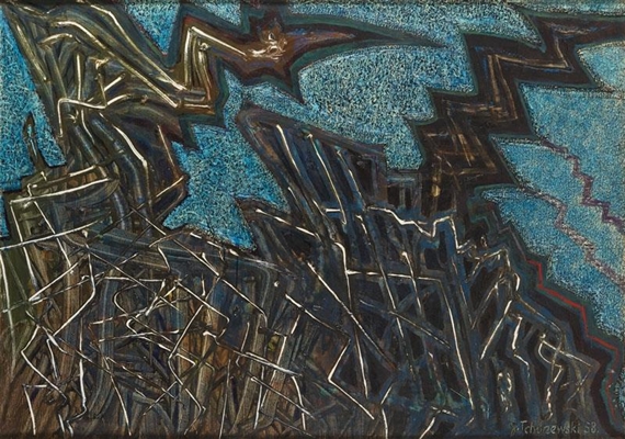 A Chase by Jerzy Tchórzewski, 1958