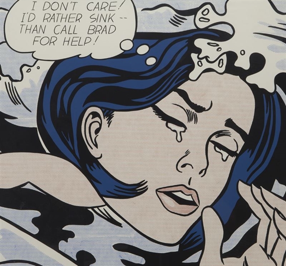 Roy Lichtenstein Drowning Girl 1989 MutualArt