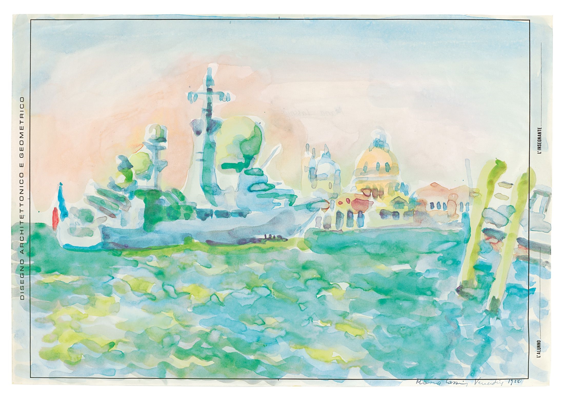 Venedig by Maria Lassnig, 1980
