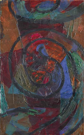 Vom roten zum blauen Punkt by Johannes Itten, 1965