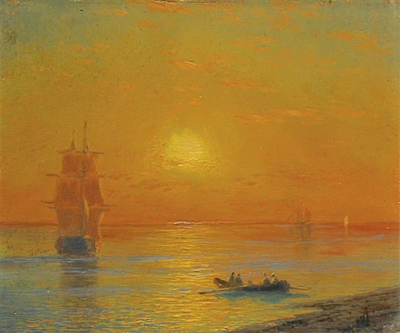 RETURNING TO THE SHIP by Ivan Aivazovsky, 1887