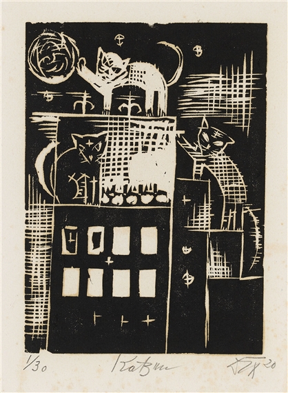 Otto Dix | Mädchen mit Lupinen (1960) | MutualArt
