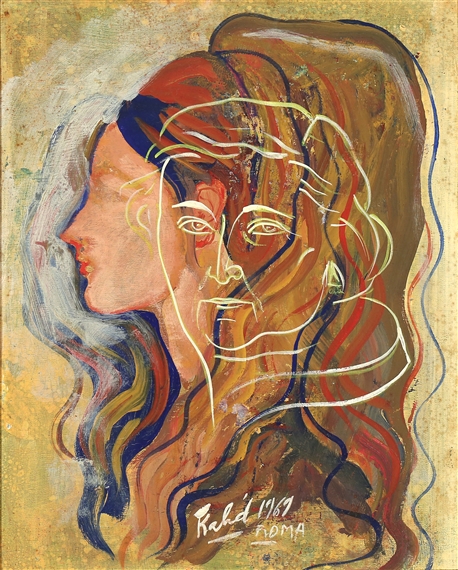 Portrait of a Woman by Khalid Al Rahal, 1967