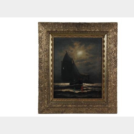 Nocturnal Boat Scene by James Gale Tyler, circa 1900