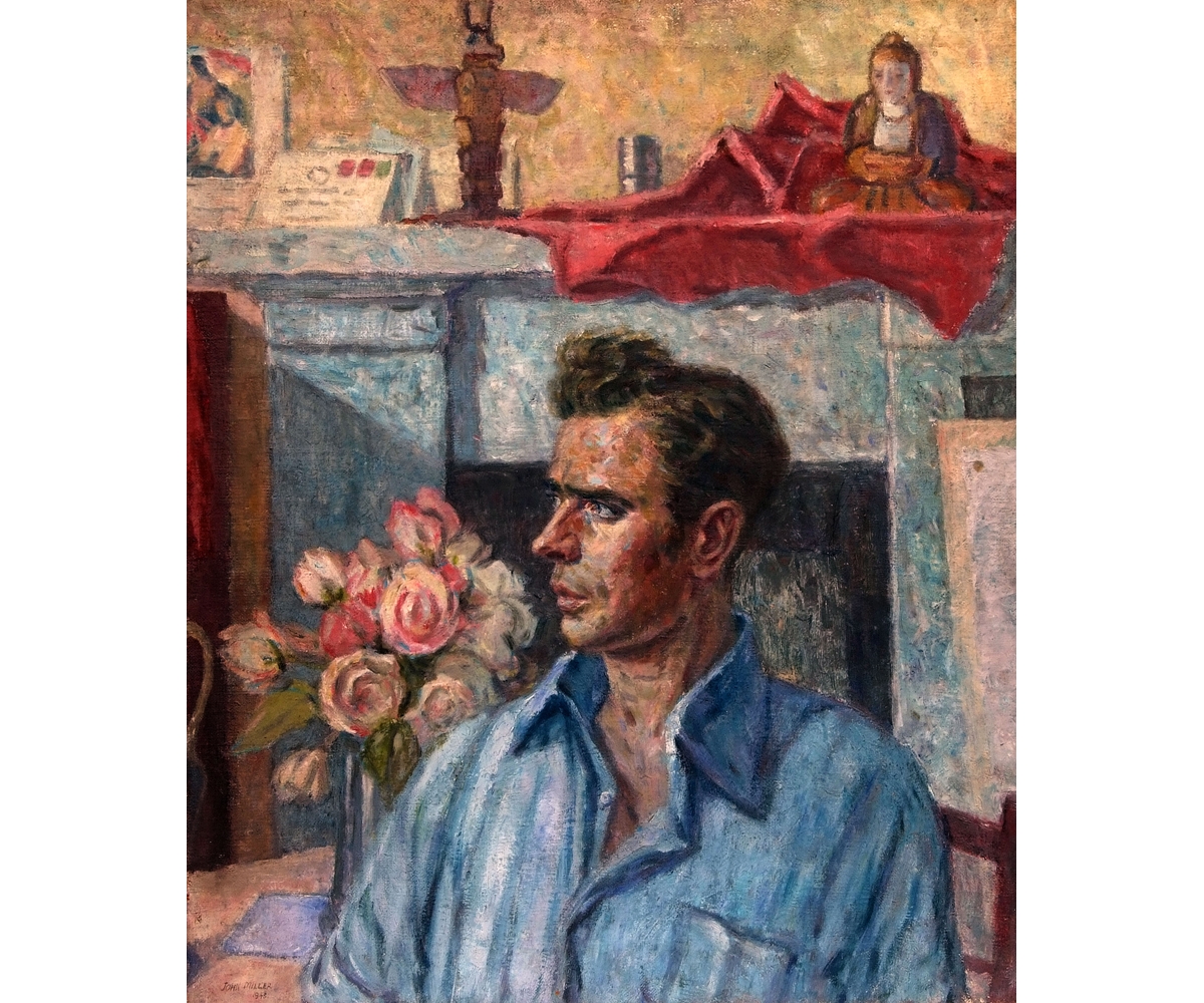 Artwork by John Miller, Self Portrait, Made of Oil on canvas