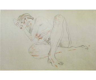 Nude Covering Face - Henry Bird