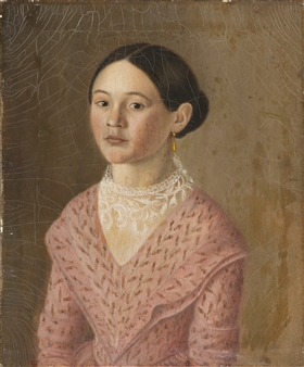 Portrait of a Girl - Hispano-American School, 19th Century
