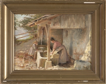 Rural Scene by Bernard Evans Ward, 1902