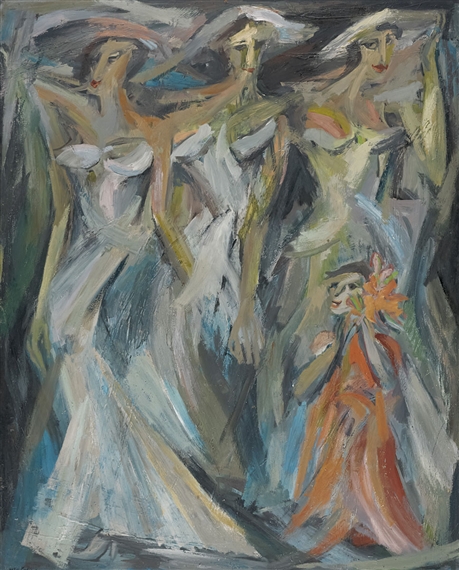 The Bridesmaids by Jon Molvig, 1956