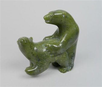 Cape Dolset- Bears in Flagrante Delicto - Ohito Ashoona