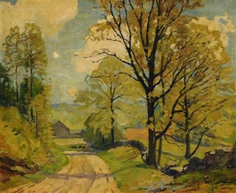 Lyme Roadway in Spring - James Goodwin McManus