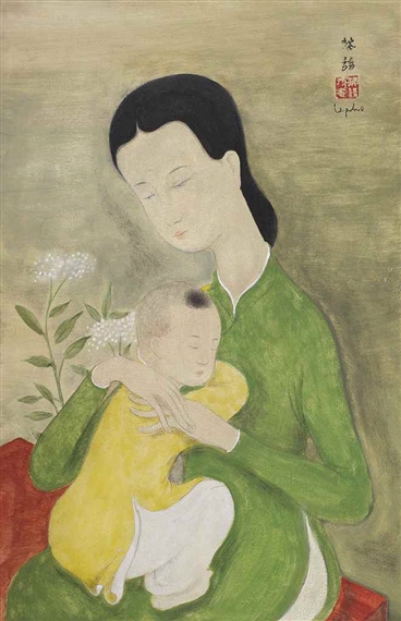 Maternité by Lê Phổ, circa 1940