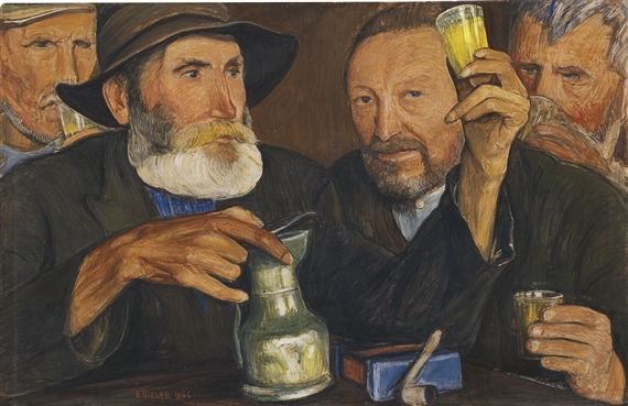 LE VIN NOUVEAU by Ernest Biéler, 1944