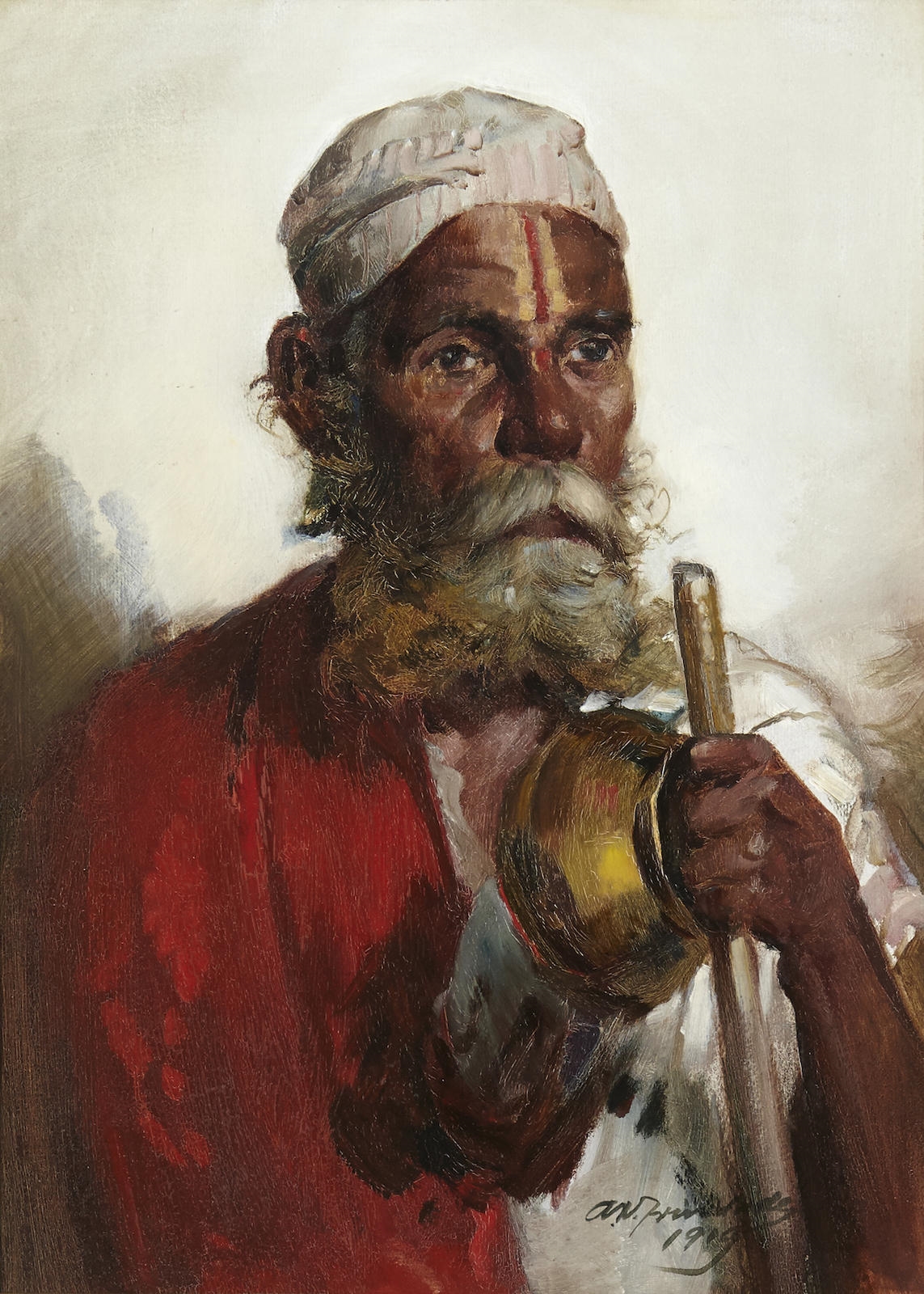 Artwork by Antonio Xavier Trindade, Untitled (Portrait of an Old Man), Made of Oil on board