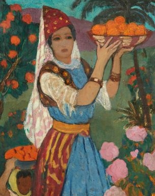 JEUNE FEMME AUX ORANGES