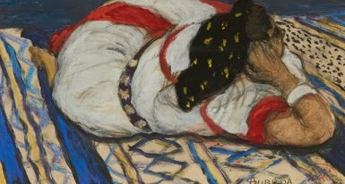 JEUNE FEMME AU REPOS by André Suréda