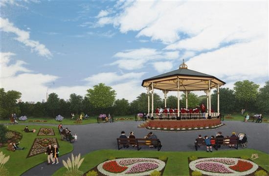 Artwork by Joe McGinn, Band Sunday, Made of oil on board