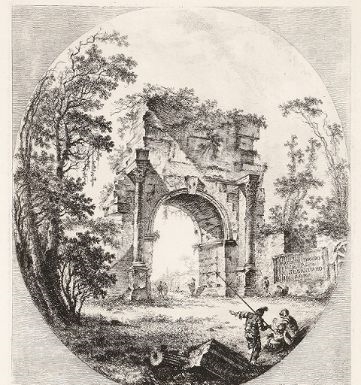 Monuments antiques de Rome by Charles-André van Loo, 1756