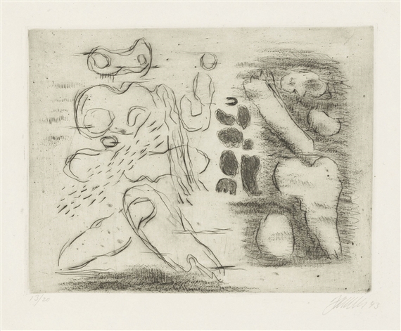 Dialog by Willi Baumeister, 1943