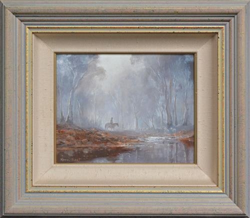 Mustering in the Mist, Milthorpe by Kevin John Best