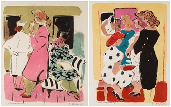 The Manicure; At the Hair Salon - Vera Feodorovna Matiukh