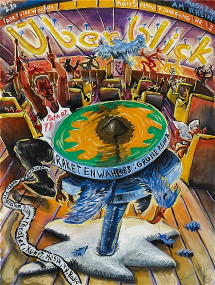 Jörg Immendorff | Cafe Deutschland (1984) | MutualArt
