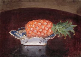Pineapple (Pineapple on a platter) - Károly Ferenczy