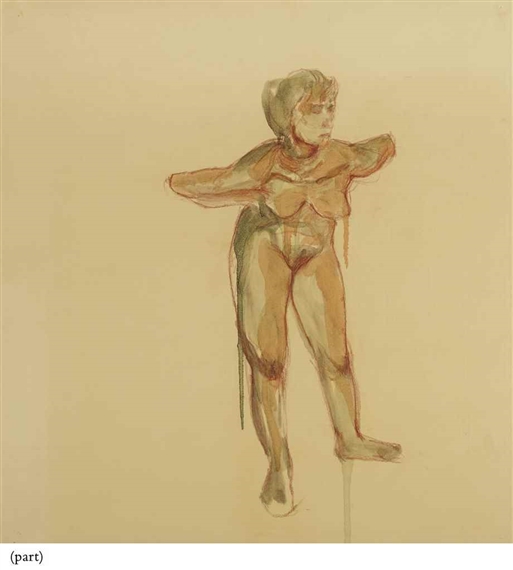 Un ensemble de deux oeuvres sur papier: