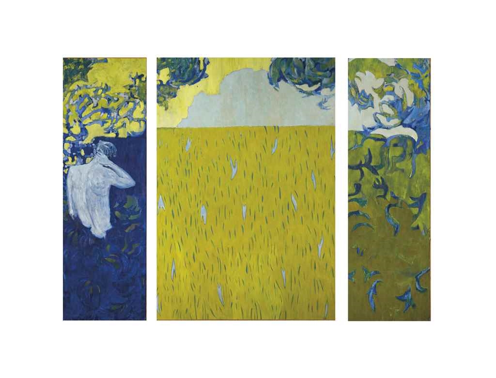 Artwork by Denis Laget, Le rêve de Hong Kong (triptyque), Made of oil on canvas