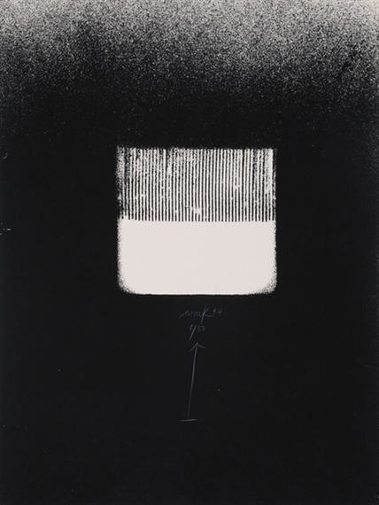 Sheet from Struttura di Luce by Heinz Mack, 1974