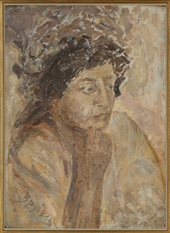 The artist in the role of Virgil, a tableaux vivant of Dante and Virgil, Abramtsevo artists' colony - Mikhail Vrubel