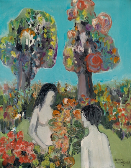 The Encounter by Benny Andrews, 1968