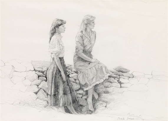 Women at a Stone Wall by Doug Brega
