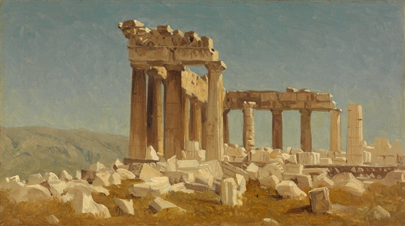 Study of the Parthenon by Sanford Robinson Gifford, May 10, 1869