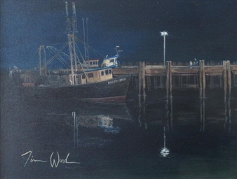 Provincetown Harbor at Night - Tim Wood
